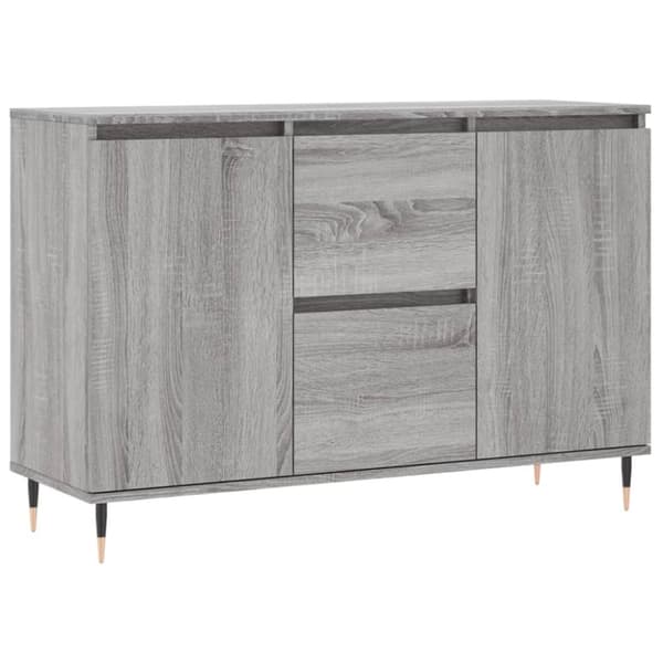 skænk 104x35x70 cm konstrueret træ grå sonoma-eg