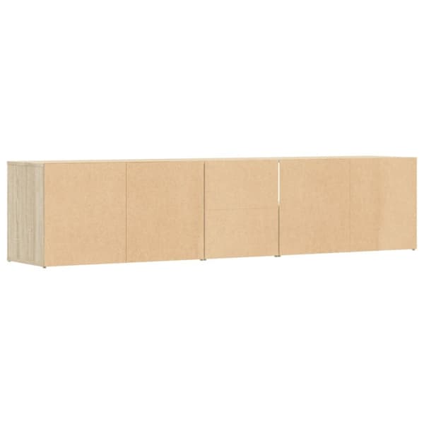 hjørneskab 200x40x45 cm konstrueret træ sonoma-eg