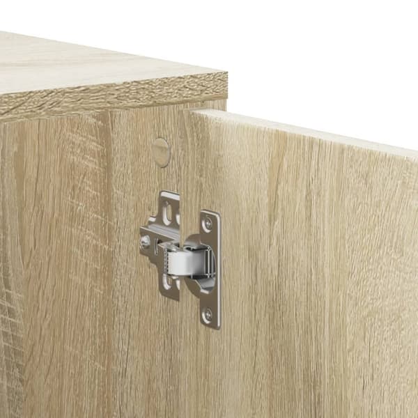 hjørneskab 200x40x45 cm konstrueret træ sonoma-eg