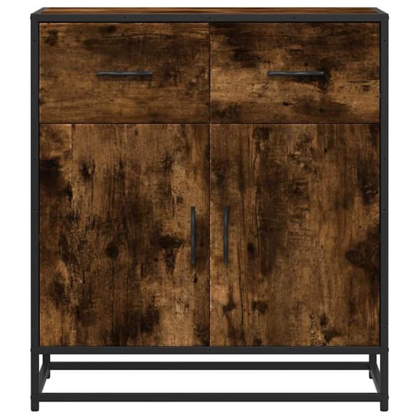 Kaappi Savustettu tammi 68x35x76 cm Puu Materiaali