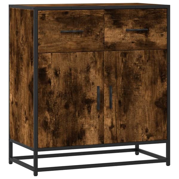 Kaappi Savustettu tammi 68x35x76 cm Puu Materiaali