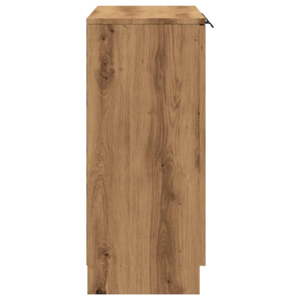 skænk 90,5x30x70 cm konstrueret træ kunsteg