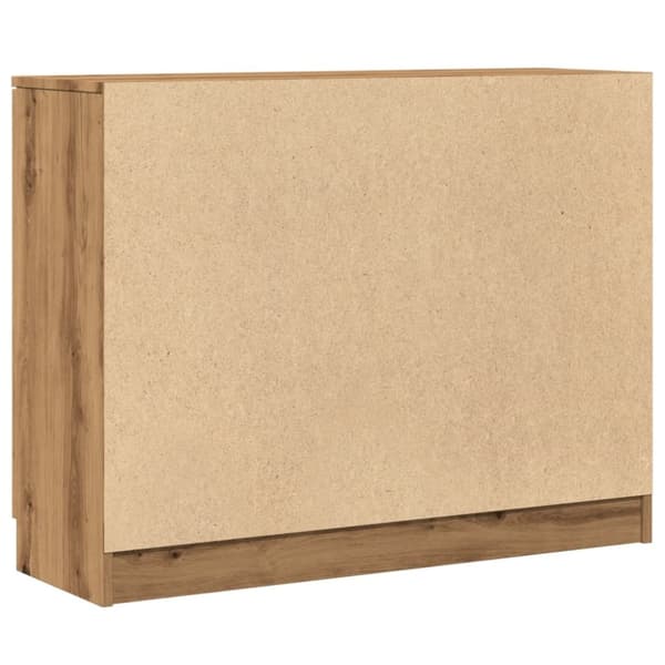 skænk 90,5x30x70 cm konstrueret træ kunsteg