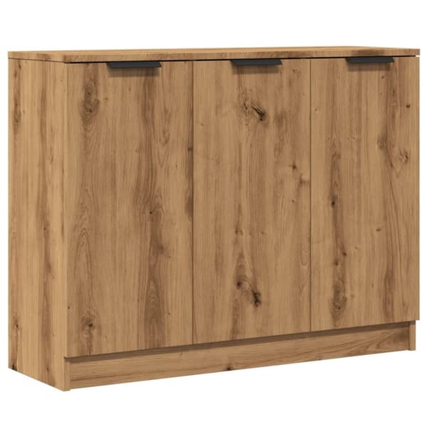 skænk 90,5x30x70 cm konstrueret træ kunsteg