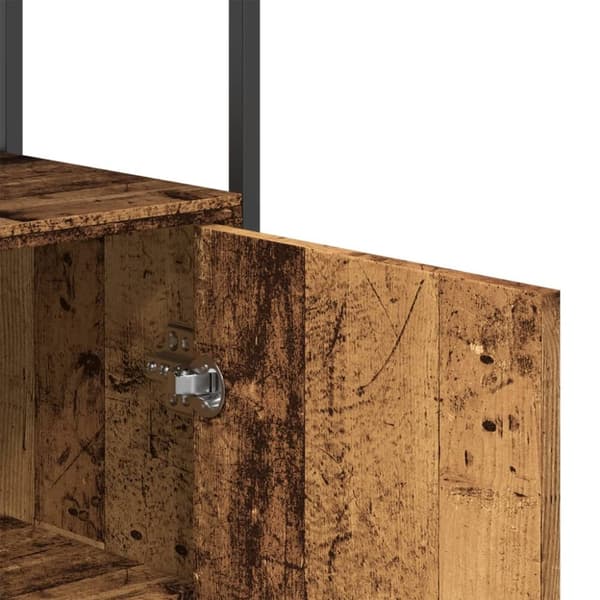 skab 70x30x80 cm konstrueret træ antikt trælook