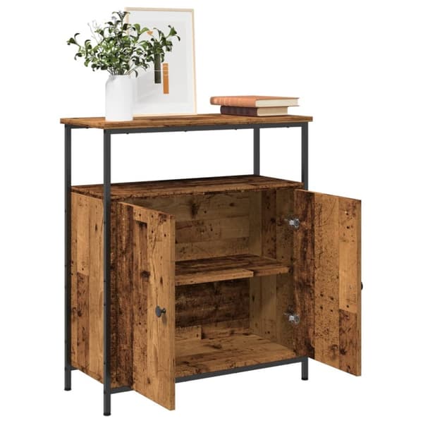 skab 70x30x80 cm konstrueret træ antikt trælook