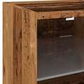 Miniatyrbild 10 av 10: Väggmonterad tv-bänk LED 2 st gammalt trä 30x28,5x30 cm