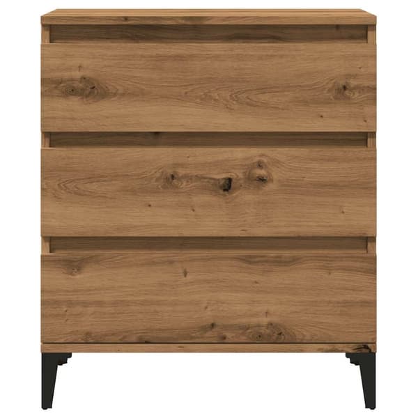 skænk 60x35x70 cm konstrueret træ egetræsfarve