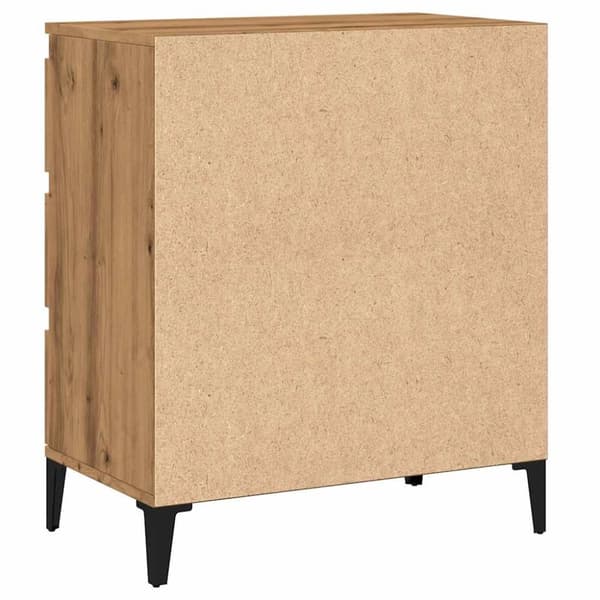 skænk 60x35x70 cm konstrueret træ egetræsfarve