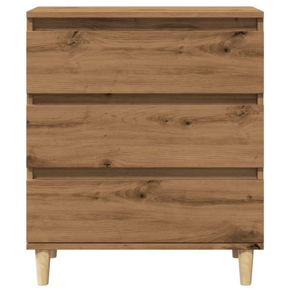skænk 60x35x70 cm konstrueret træ egetræsfarve