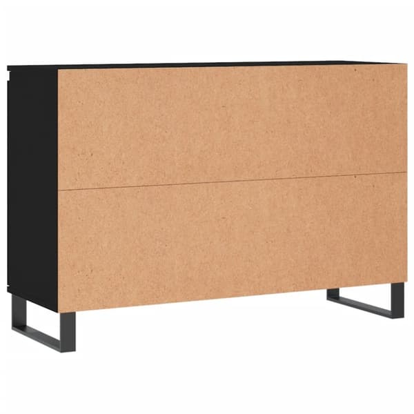 skænk 104x35x70 cm konstrueret træ sort