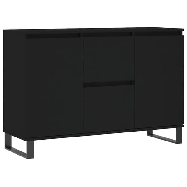 skænk 104x35x70 cm konstrueret træ sort