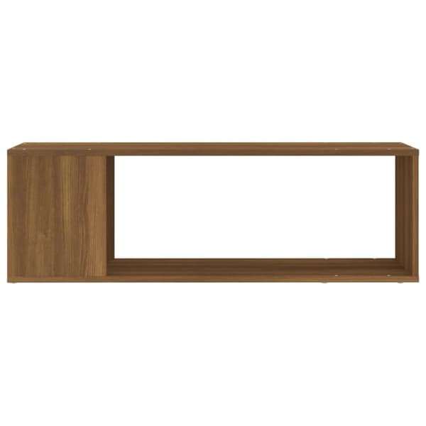 TV-taso ruskea tammi 100x24x32 cm tekninen puu
