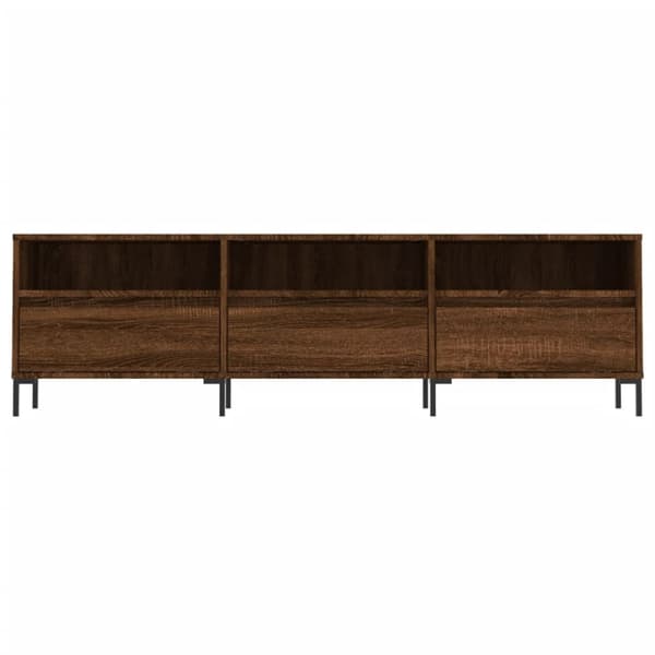 Tv-bänk brun ek 150x30x44,5 cm konstruerat trä