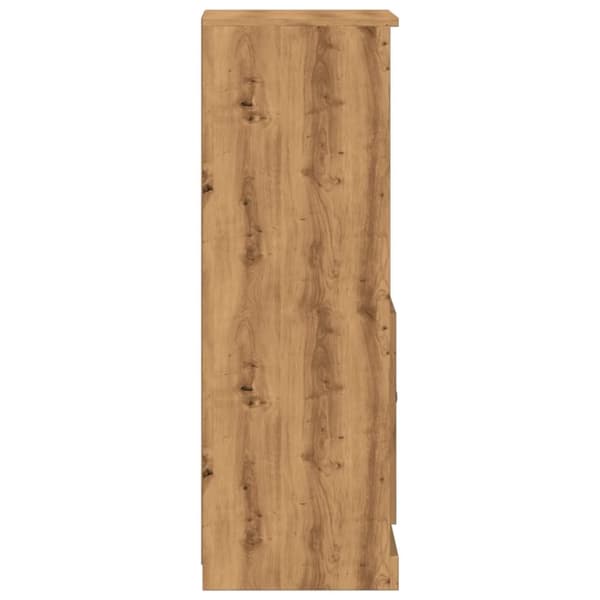 skænk 36x35,5x103,5 cm konstrueret træ egetræsfarve