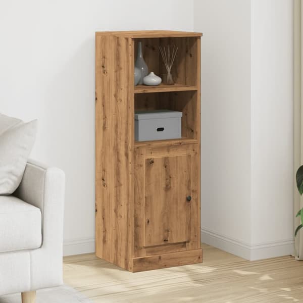 skænk 36x35,5x103,5 cm konstrueret træ egetræsfarve