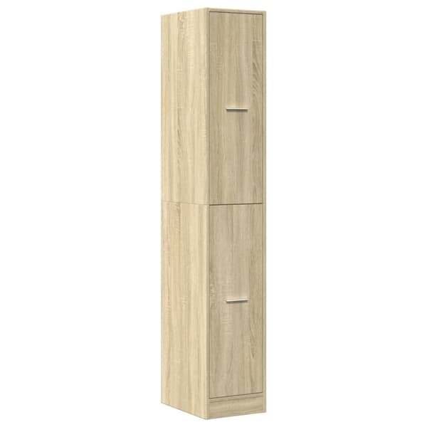 apotekerskab 30x41x174,5 cm konstrueret træ sonoma-eg