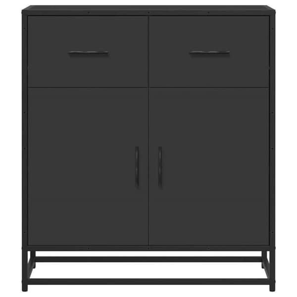 Kaappi Musta 68x35x76 cm Puu ja metalli
