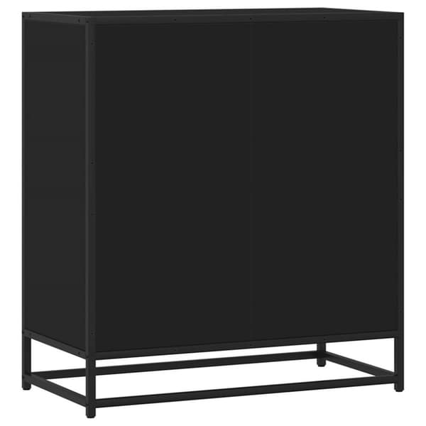 Kaappi Musta 68x35x76 cm Puu ja metalli