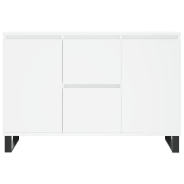 Skänk vit 104x35x70 cm konstruerat trä