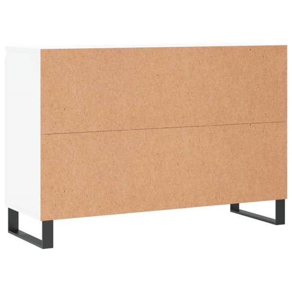 Skänk vit 104x35x70 cm konstruerat trä