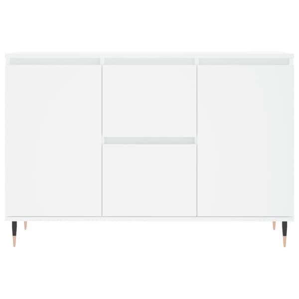 Skänk vit 104x35x70 cm konstruerat trä