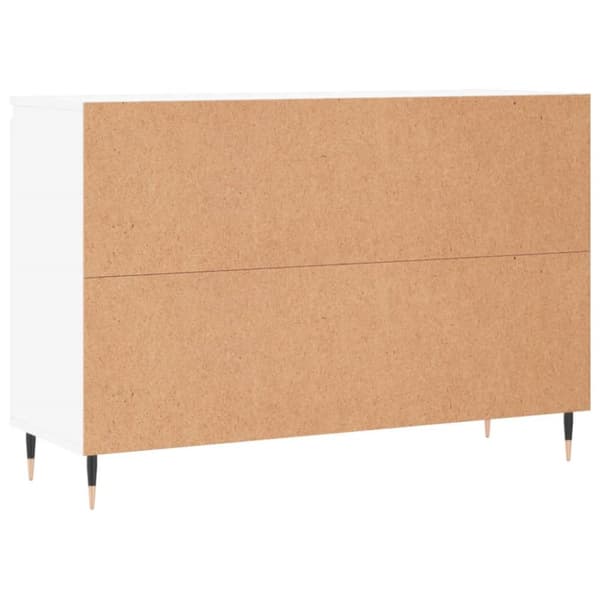 Skänk vit 104x35x70 cm konstruerat trä