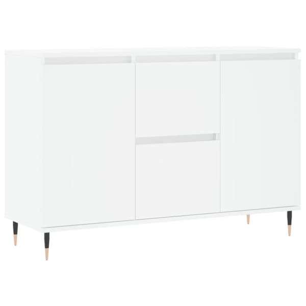Skänk vit 104x35x70 cm konstruerat trä