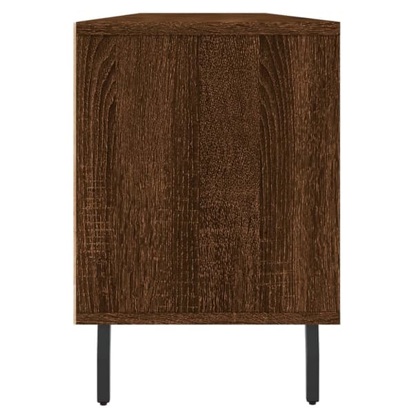 tv-bord 150x30x44,5 cm konstrueret træ brun egetræsfarve
