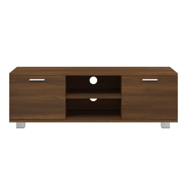 tv-bord 120x40,5x35 cm konstrueret træ brun egetræsfarve