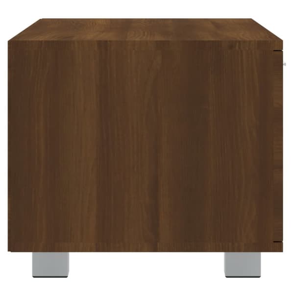 tv-bord 120x40,5x35 cm konstrueret træ brun egetræsfarve