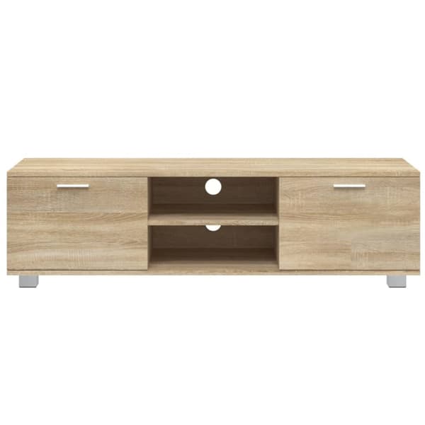 tv-bord 110x30x50 cm konstrueret træ sonoma-eg