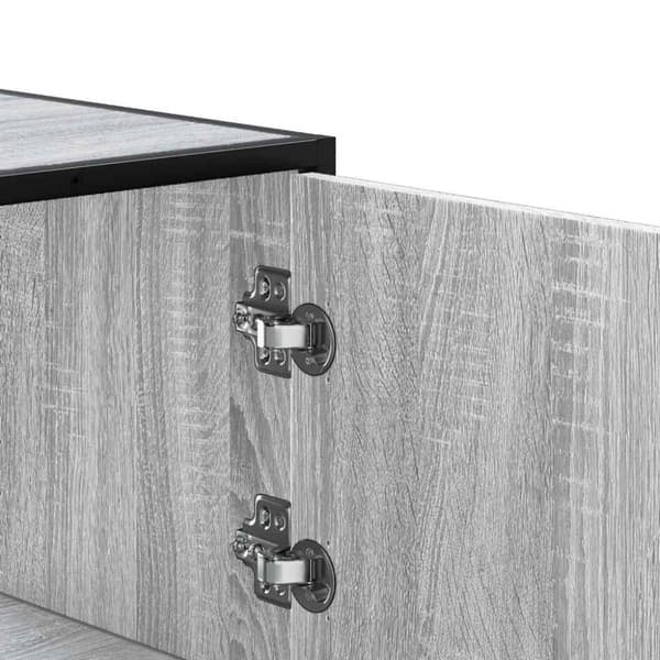 Högskåp grå sonoma 68x35x106,5 cm konstruerat trä och metall