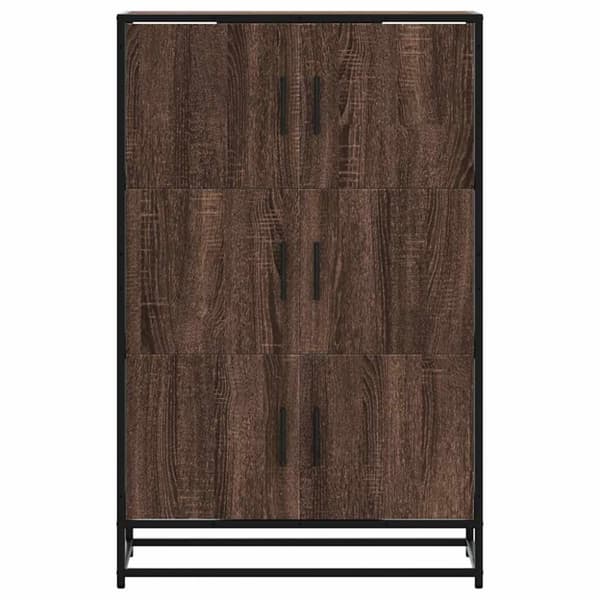 Skåp brun ek 68x35x106,5 cm konstruerat trä och metall