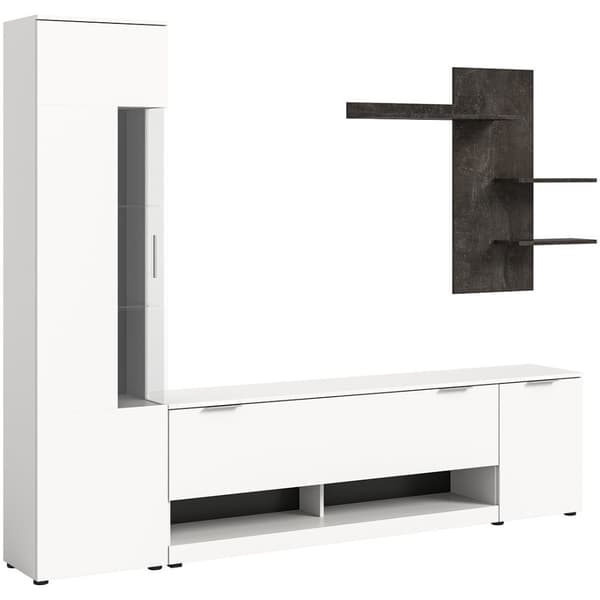 Ben hyllesystem hvit.