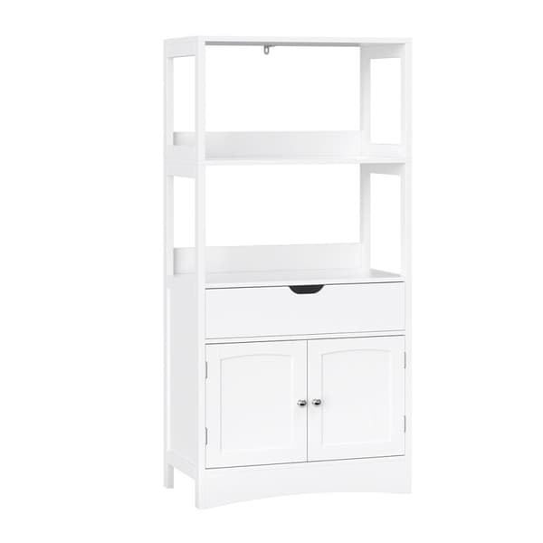 Liten förvaringsenhet med 1 låda, 2 luckor och 2 hyllplan - H122 cm