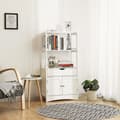 Miniatyrbild 10 av 10: Liten förvaringsenhet med 1 låda, 2 luckor och 2 hyllplan - H122 cm
