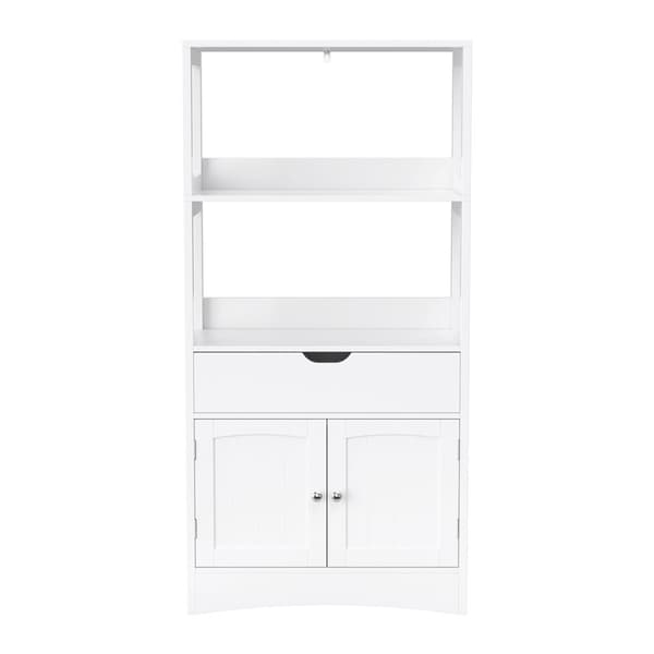 Liten förvaringsenhet med 1 låda, 2 luckor och 2 hyllplan - H122 cm