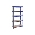 Pikkukuva 7 / 8: Varastoteline - metallikaappi - 875 kg laakerin kapasiteetti - 180 x 90 x 40 cm - hopea