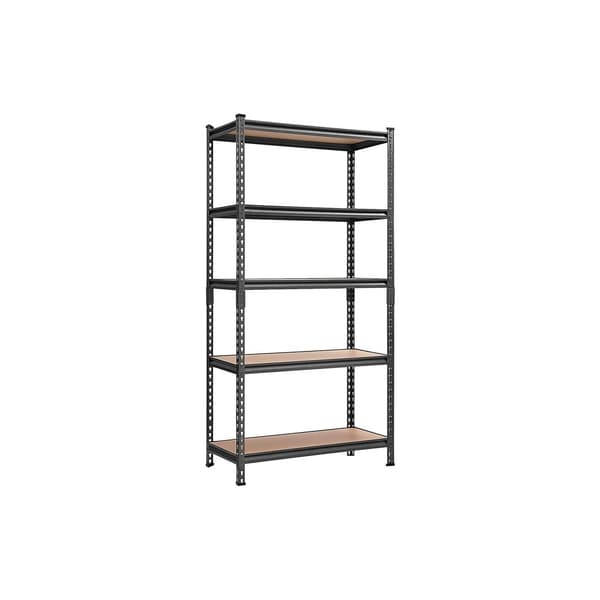 Varastoteline - metallikaappi - 875 kg laakerin kapasiteetti - 180 x 90 x 40 cm - hopea