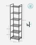 Miniatyrbillede 7 af 7: Badeværelseshylde - med justerbare hylder - metal