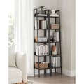 Miniatyrbillede 3 af 7: Bogreol - Ladderstativ - med 5 niveauer - metalramme - sort