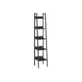 Miniatyrbillede 1 af 7: Bogreol - Ladderstativ - med 5 niveauer - metalramme - sort