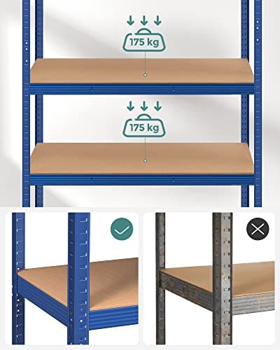 Opbevaring - Stilladseringsboks - 200 x 120 x 60 cm - Skattepligtig op til 875 kg - blå