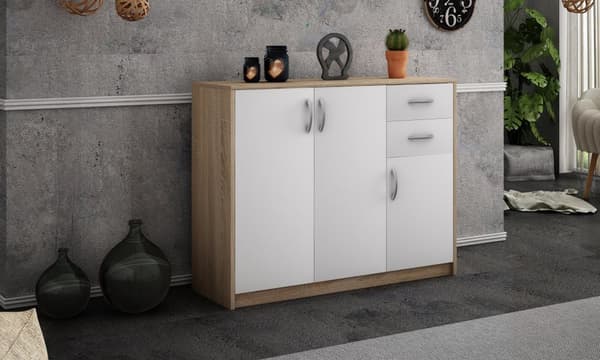 Kommode 3D2S WHITE-SONOMA 110cm skuffer