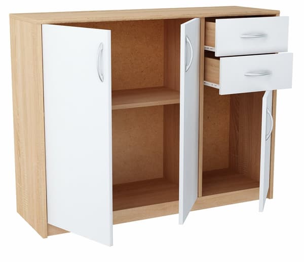 Kommode 3D2S WHITE-SONOMA 110cm skuffer