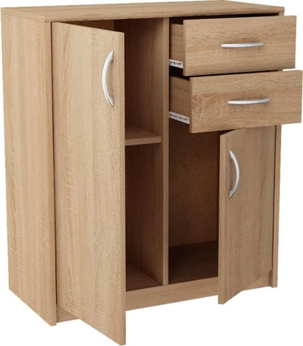 Byrå skåp 2D2S OAK SONOMA lådor hylla