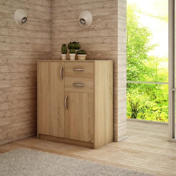 Byrå skåp 2D2S OAK SONOMA lådor hylla