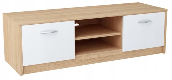 TV-bordsskåp 2DC 120cm WHITE-SONOMA byrå