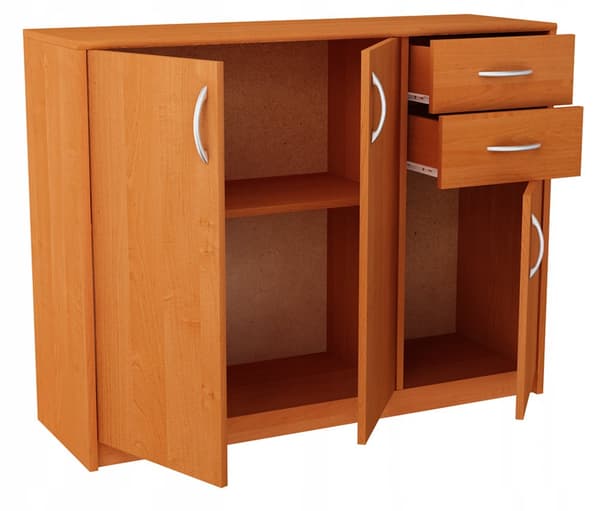 Kommode 3D2S ALDER 110cm hylde med skuffer